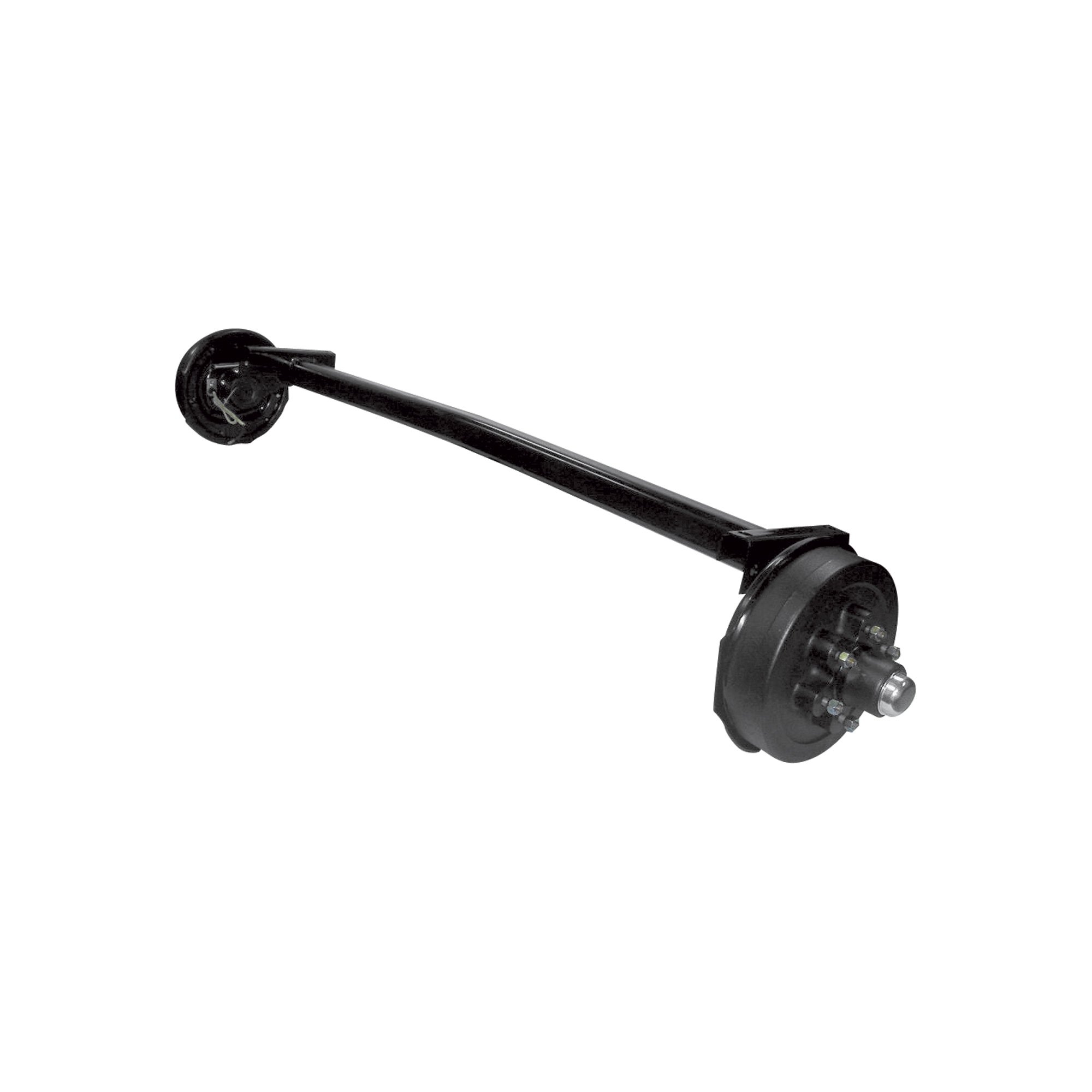 Reliable Rubber Torsion Trailer Axle — 7000-Lb. Capacity, Electric Brakes & Drums, 30° Below Start Angle